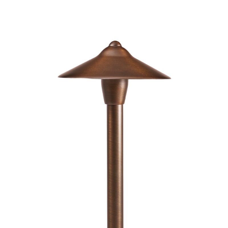 Smart Sprinkler Genius-Alliance AL100 Area Light Hat Assembly, Aged Brass 6.75" | AL100-Alliance Outdoor Lighting-AL100-