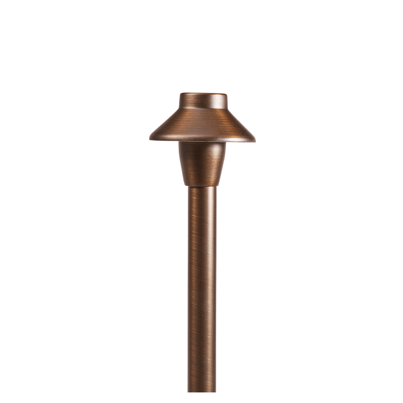 Smart Sprinkler Genius-Alliance AL550 Area Light Hat Assembly, Aged Brass 3.5" | AL550-Alliance Outdoor Lighting-AL550-