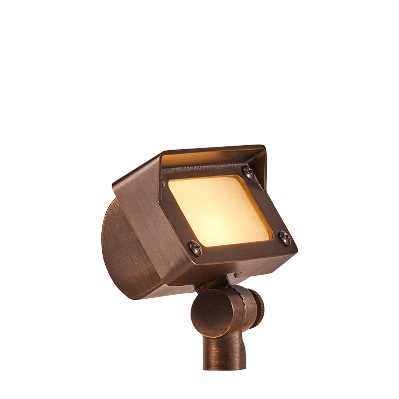 Smart Sprinkler Genius-Alliance FL50 3W 2700K LED Brass Flood Light | FL50-LED3W-Alliance Outdoor Lighting-FL50-LED3W-