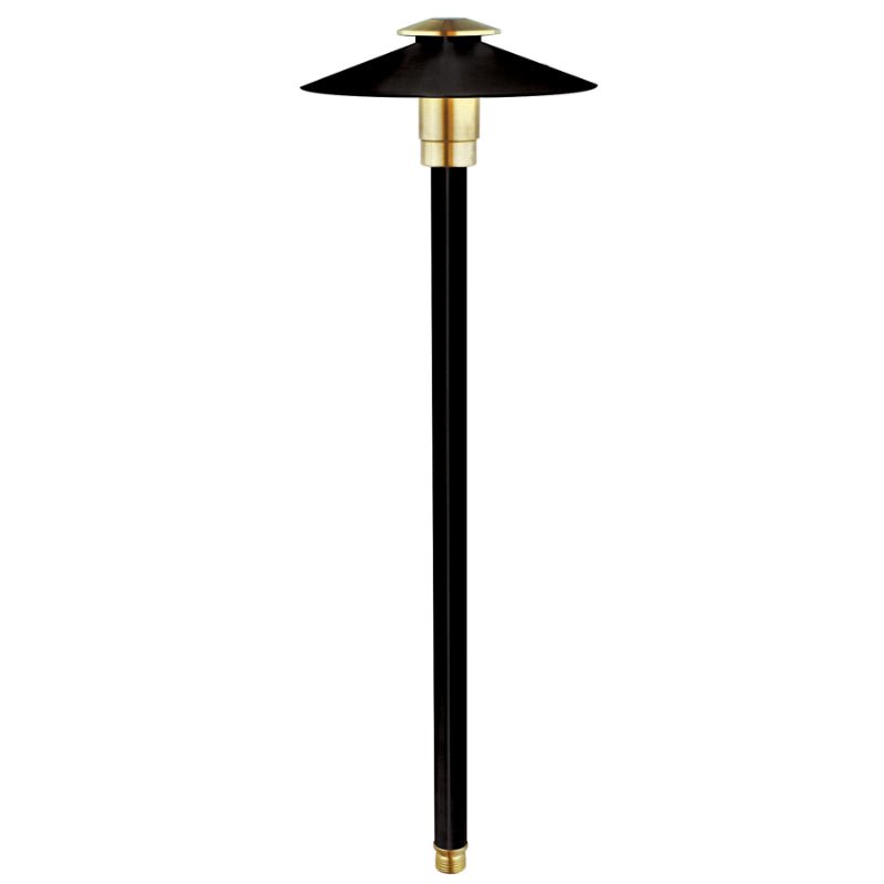 Smart Sprinkler Genius-Brilliance Brass Yosemite 18" Path Light, Black Finish, No Lamp (SEQUOIA-PL-7-G4-BR-BLK-F-NL)-Smart Sprinkler Genius-SEQUOIA-PL-7-G4-BR-BLK-F-NL-