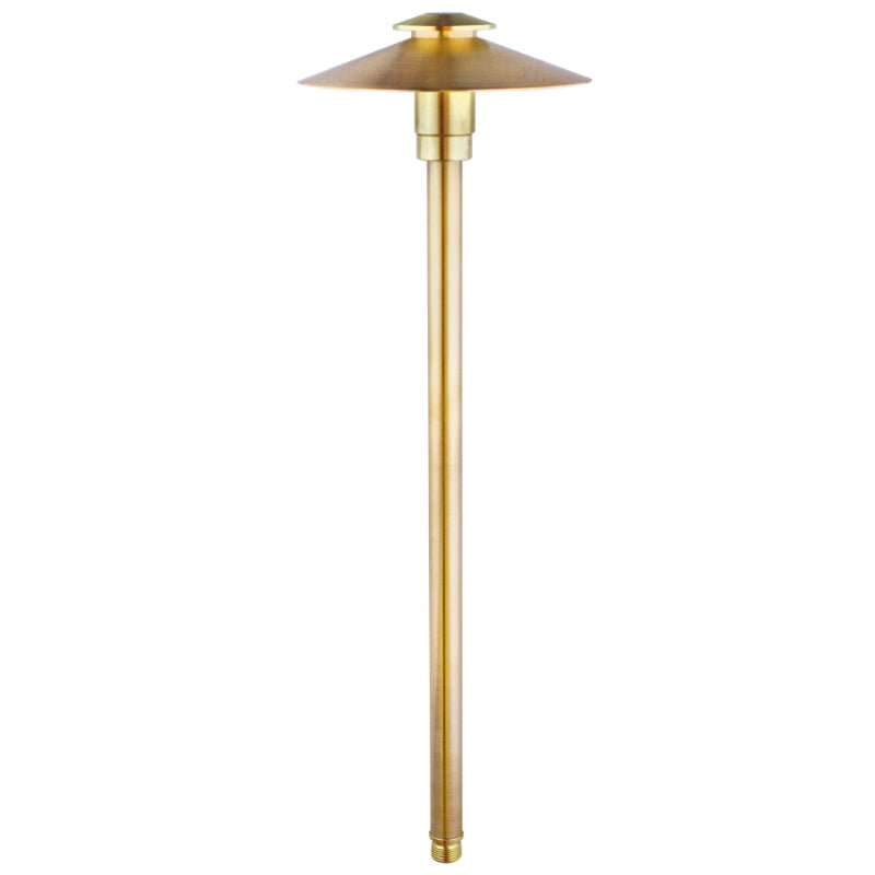 Smart Sprinkler Genius-Brilliance Brass Yosemite 18" Path Light, No Lamp (SEQUOIA-PL-7-G4-BR-F-NL)-Smart Sprinkler Genius-SEQUOIA-PL-7-G4-BR-F-NL-