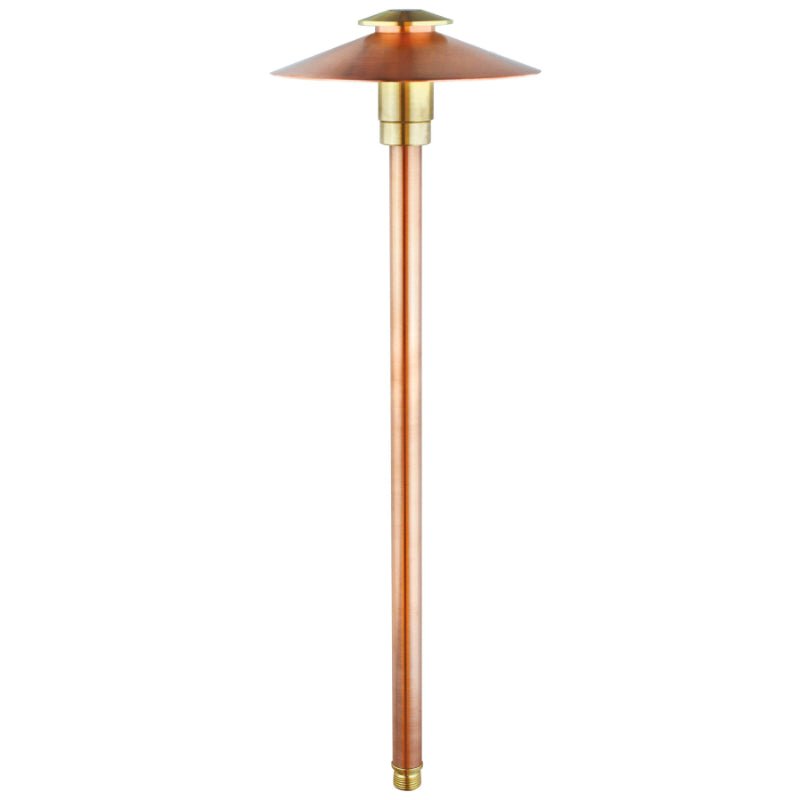 Smart Sprinkler Genius-Brilliance Copper Yosemite 18" Path Light, No Lamp (SEQUOIA-PL-7-G4-CU-F-NL)-Smart Sprinkler Genius-SEQUOIA-PL-7-G4-CU-F-NL-