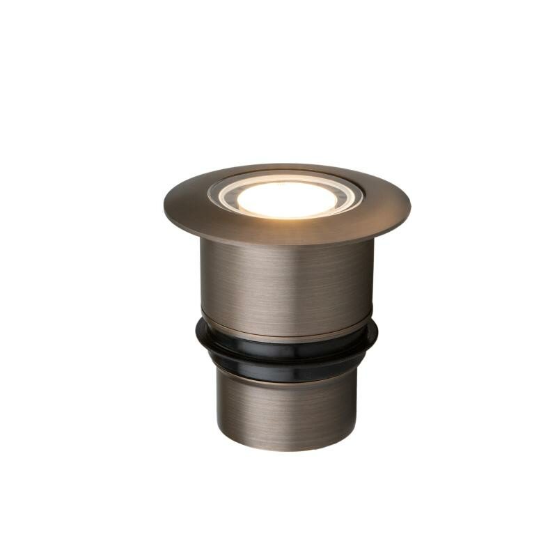 Smart Sprinkler Genius-FX Luminaire Cora CN-51 In-Grade Well Light Ring, Bronze, No Lamp | CN-51-NL-RG-AB-FX Luminaire-CN51NLRGAB-