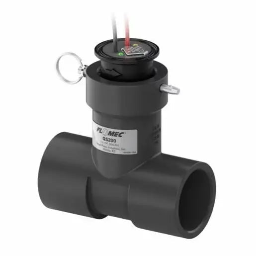 Smart Sprinkler Genius-GPI Flomec QS200 Ultrasonic Flow Meter in 1" PVC Tee Slip 0.22 to 33 GPM 150 PSI | QS20010-GPI-QS200-10-