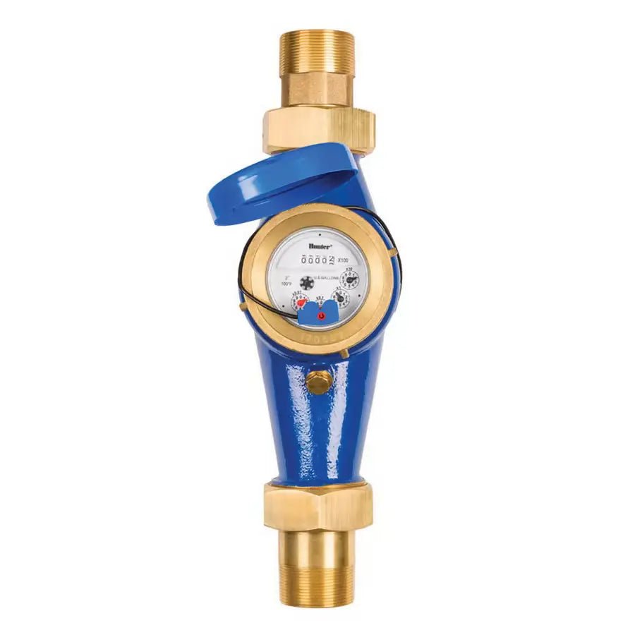 Smart Sprinkler Genius-Hunter Hydrawise HC-100-FLOW 0.3 to 34 GPM Flow Meter 1" NPT Thread | HC100FLOW-Hunter Industries-HC100FLOW-