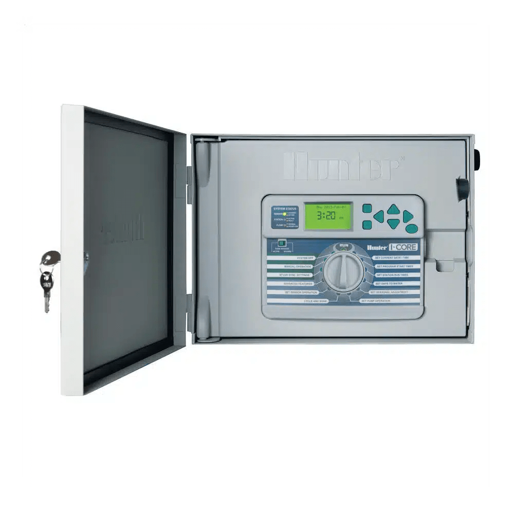 Smart Sprinkler Genius-Hunter I-Core IC600M 6 Station | Up to 42 Outdoor Metal Controller | IC-600-M-Hunter Industries-IC600M-