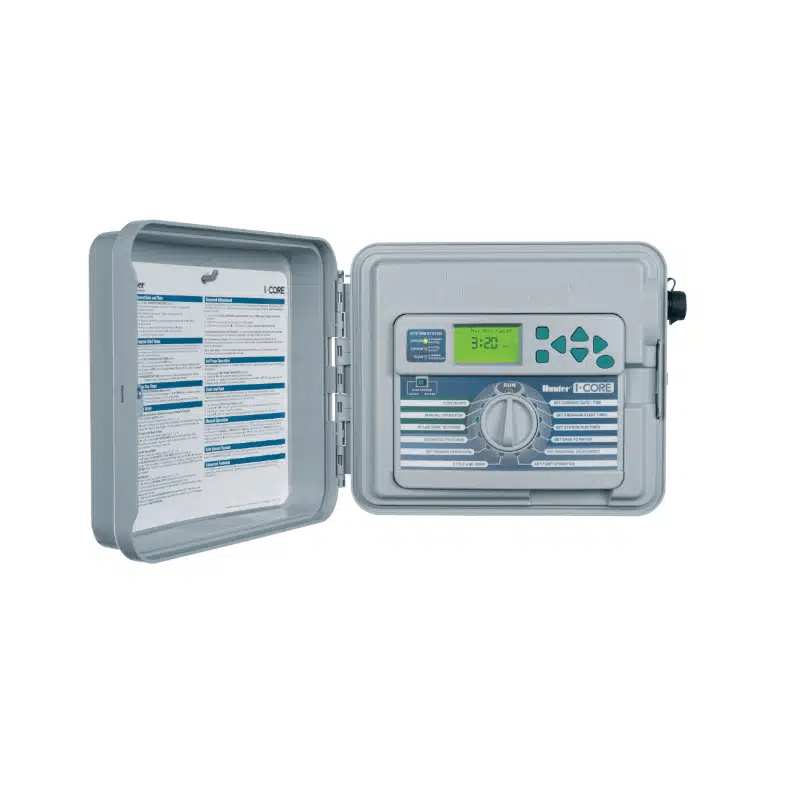 Smart Sprinkler Genius-Hunter I-Core IC600PL 6 Station | Up to 42 Indoor/Outdoor Plastic Wall Mount Controller | IC-600-PL-Hunter Industries-IC600PL-