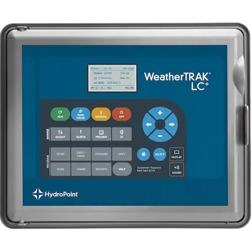 Smart Sprinkler Genius-HydroPoint Weathertrak LC Modular Controller 6 Station Outdoor Plastic Wall Mounted With 1 yr of Cellular Service-HydroPoint-WTLC-C-06-PL-