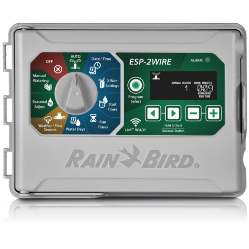 Smart Sprinkler Genius-Rain Bird ESP-2WIRE Two-Wire 50 Station Controller Capacity, Wall Mount Plastic | ESP-2WIRE-Rain Bird-ESP-2WIRE-