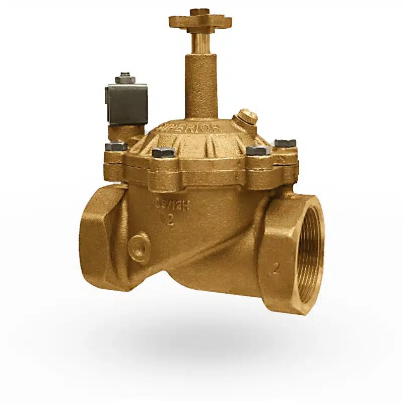 Smart Sprinkler Genius-Superior 1 1/2" 950 Series Electric Brass In-Line Valve | 950150-Superior-950150-