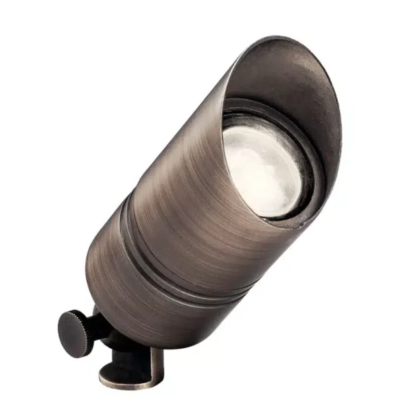 Kichler 15475CBR Brass Accent Spotlight, No Lamp (15475CBR)