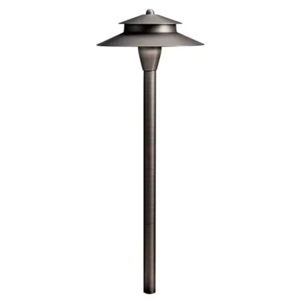 Kichler 8.5" Bronze Centennial Brass Path Light, 2.3W LED (15480CBR)