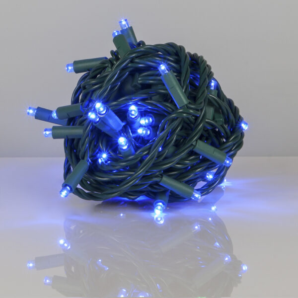 70 LED Count 24 ft. Blue Color Holiday Christmas Outdoor String Lights (5MM) - Image 2