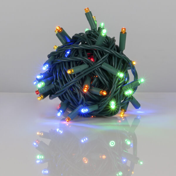 70 LED Count 24 ft. Multi-Color Color Holiday Christmas Outdoor String Lights (5MM) - Image 2