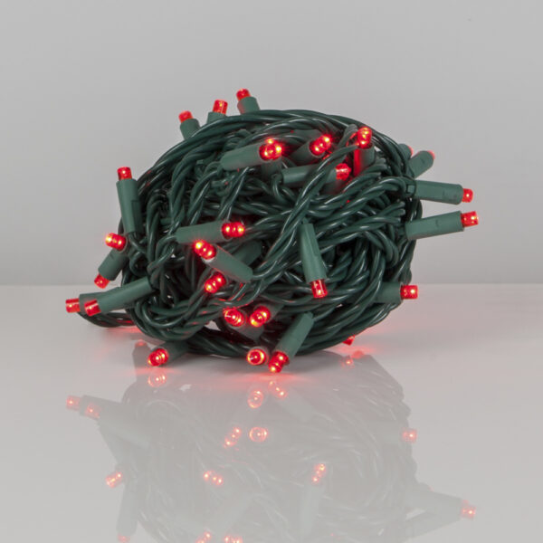 70 LED Count 24 ft. Red Color Holiday Christmas Outdoor String Lights (5MM) - Image 2