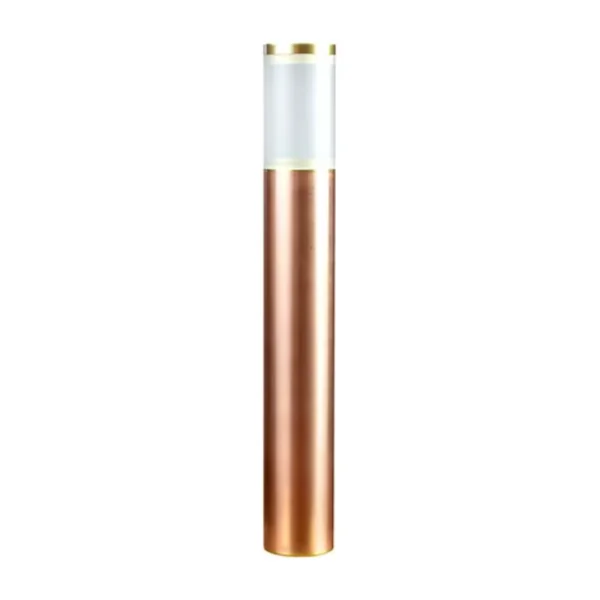 Brilliance Olympic 16" Bollard Path Light Frosted Acrylic & Copper Finish MR16 Socket No Lamp (OLYMPIC-BL-16-MR16-FRST-CU-NL)