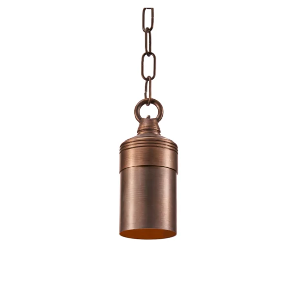 Alliance HL100 Brass Hanging Down Light with Frosted Lens, No Lamp (HL100)