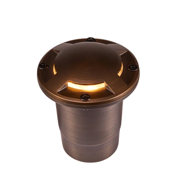 Alliance GL190-bt Bluetooth In-Ground Well Light, MR-16 Color Changing LED, Brass (GL190-bt)