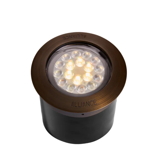 Alliance WL400BT Bluetooth RGB Color Brass Lid In-Ground ABS Well Light (WL400-BT)