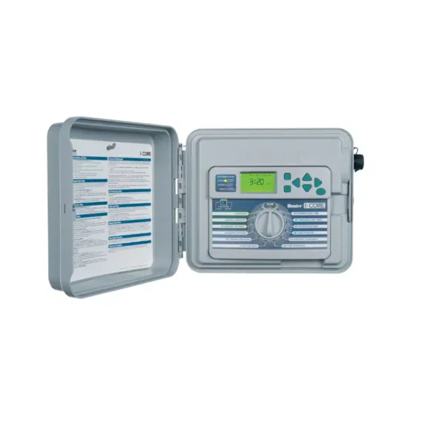 Hunter I-Core IC600PL 6 Station (Up to 42) Indoor/Outdoor Plastic Wall Mount Controller (IC-600-PL)