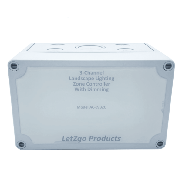 Letzgo Landscape Lighting 3-Channel Zone Controller (AC-LV3ZC)