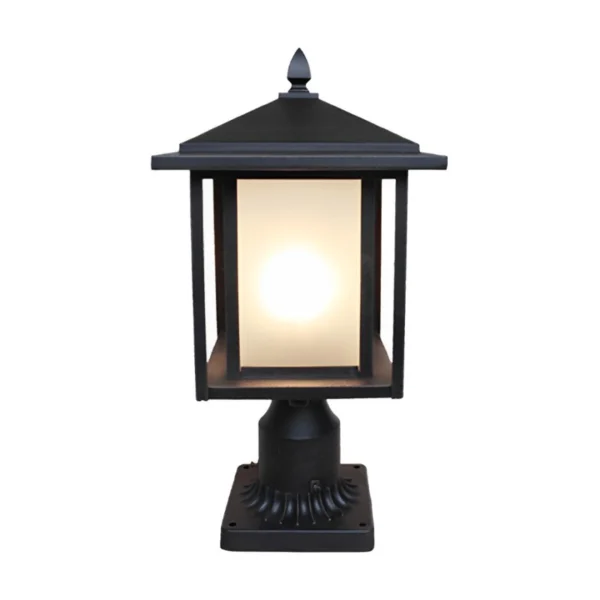 Tru-Scapes TS-PL101-BLK 12V 3W G4 LED 2700K Black Modern Pillar Light (TS-PL101-BLK)