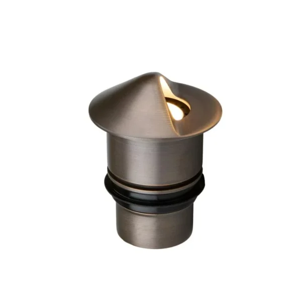 FX Luminaire Cora CN-51 In-Grade Well Light Round, Bronze, 26' Lead, No Lamp (CN-51-NL-RD-AB-XL)