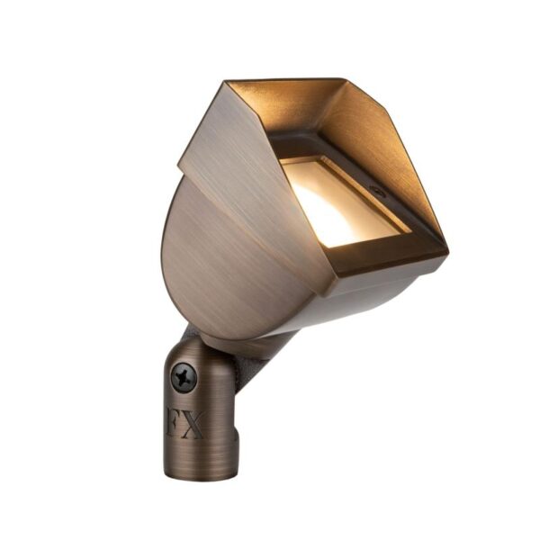 FX Luminaire Cora CW-51 4W ECO MR16 2700K LED Wall Wash Light, Bronze (CW-51-ECO20WFL-AB)