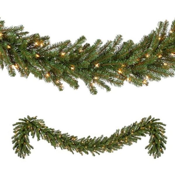 9 Foot 100 5MM Warm White LED Christmas Holiday Garland