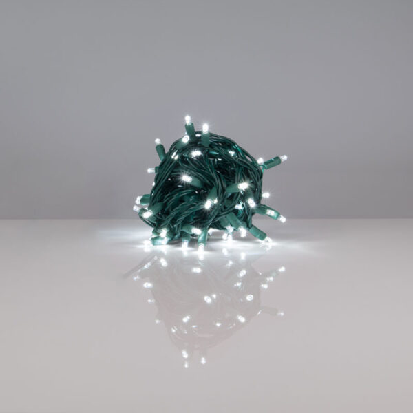 70 LED Count 24 ft. Cool White Color Holiday Christmas Outdoor String Lights (5MM) - Image 2