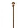 FX Luminaire C-PL4-LED20W-18R-AB Path Light | 4-Inch Hat | 18" Riser | Antique Bronze (C-PL4-LED20W-18R-AB)